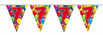 VLAGGENLIJN BALLOONS 7 JAAR 10M/STK ()